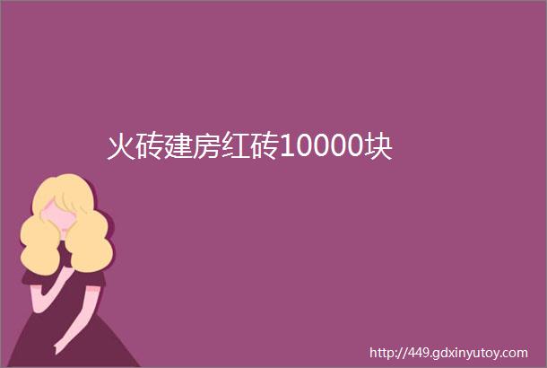 火砖建房红砖10000块