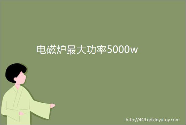 电磁炉最大功率5000w