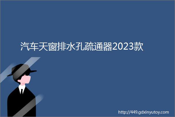 汽车天窗排水孔疏通器2023款