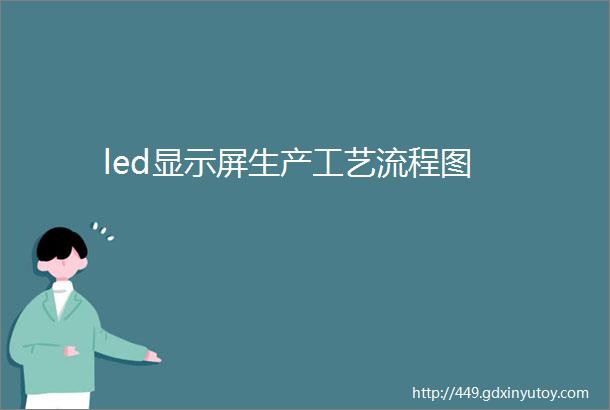 led显示屏生产工艺流程图